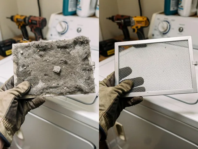 Professional lint trap cleaning by Wadsworth Dryer Vent Cleaning in Wadsworth