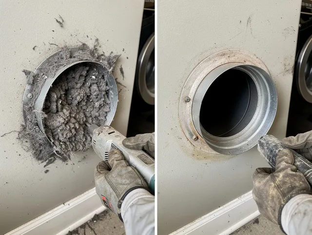 Professional clogged vent cleaning by Wadsworth Dryer Vent Cleaning in Wadsworth